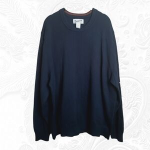 Duluth Trading Company Men's  Long Sleeve Crew Neck Blue Sweater